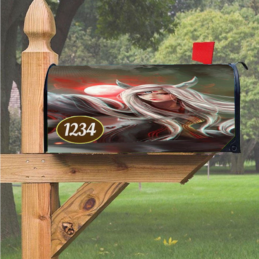 Naruto Kaguya Otsutsuki Magnetic Mailbox Cover 18" X 21" Outdoor Decor