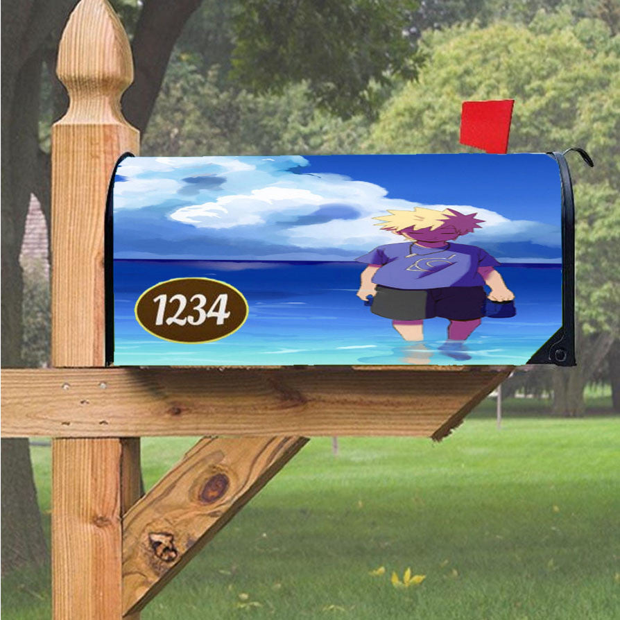 Naruto Kids Magnetic Mailbox Cover 18" X 21" Outdoor Decor