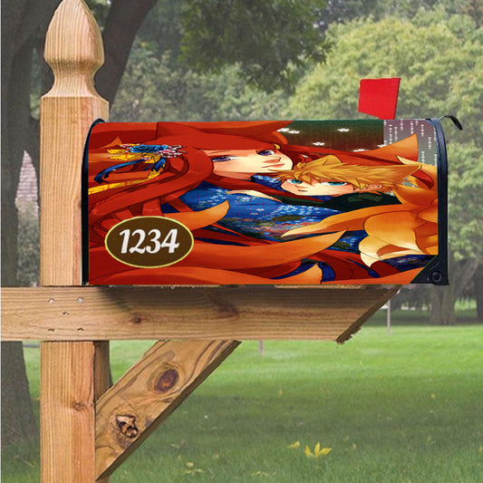 Naruto Kids And Kushina Uzumaki Magnetic Mailbox Cover 18" X 21" Outdoor Decor