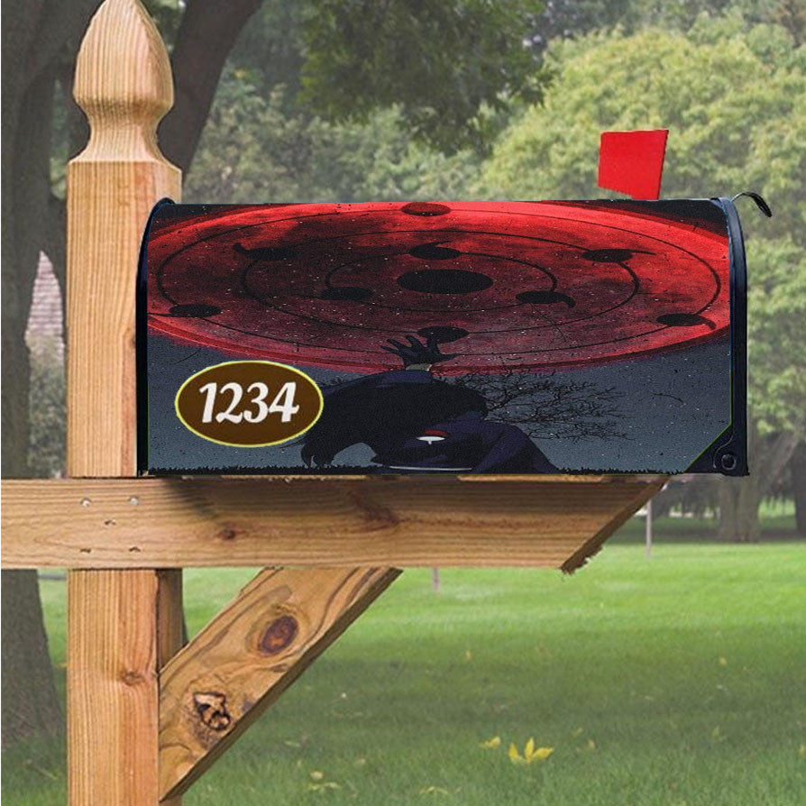 Naruto Madara Magnetic Mailbox Cover 18" X 21" Outdoor Decor