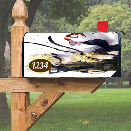 Naruto Minato And Kakashi Magnetic Mailbox Cover 18" X 21" Outdoor Decor