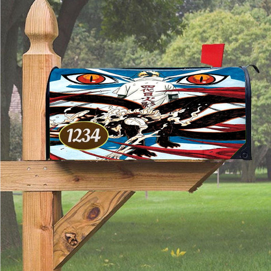 Naruto Minato Kurama Magnetic Mailbox Cover 18" X 21" Outdoor Decor