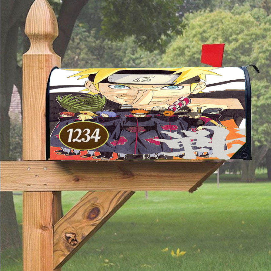 Naruto Mobile Wallpaper Magnetic Mailbox Cover 18" X 21" Outdoor Decor