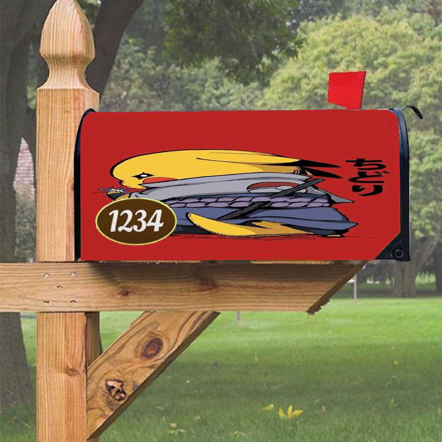 Naruto Pikachu Sasuke Magnetic Mailbox Cover 18" X 21" Outdoor Decor