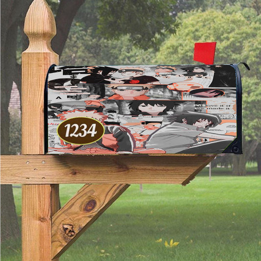 Naruto Sasuke Magnetic Mailbox Cover 18" X 21" Outdoor Decor