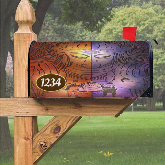 Naruto Sasuke Hagoromo Statue Magnetic Mailbox Cover 18" X 21" Outdoor Decor