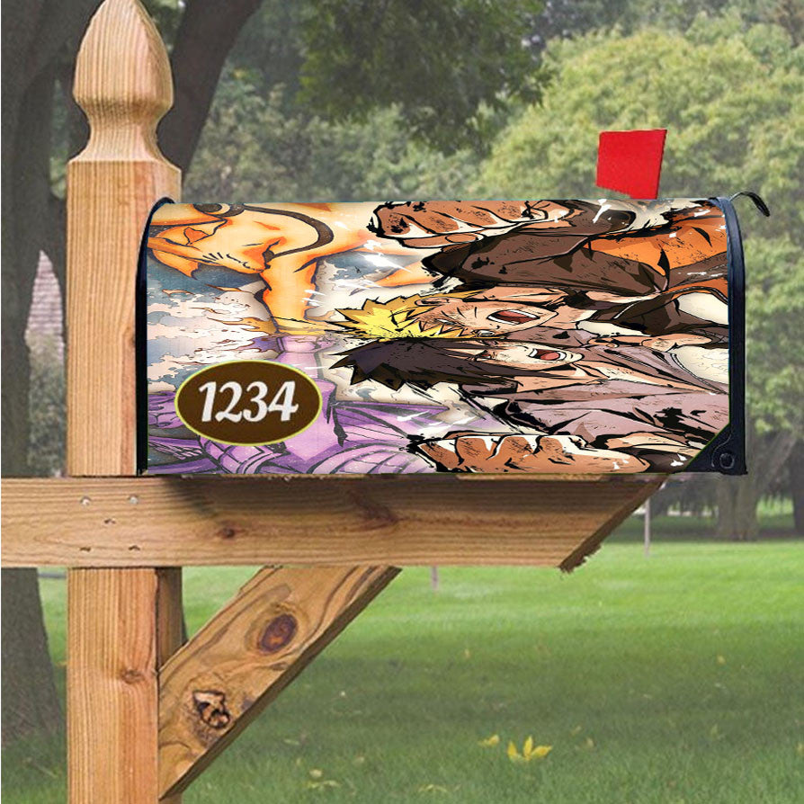 Naruto Sasuke Kurama Susanoo Magnetic Mailbox Cover 18" X 21" Outdoor Decor