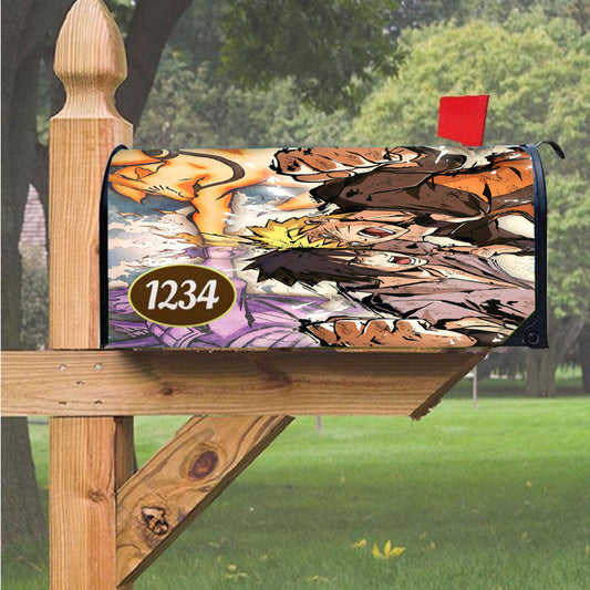 Naruto Sasuke Kurama Susanoo Magnetic Mailbox Cover 18" X 21" Outdoor Decor