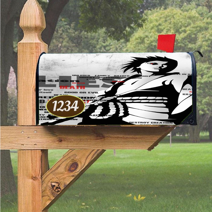 Naruto Sasuke Uchiha Painful Magnetic Mailbox Cover 18" X 21" Outdoor Decor