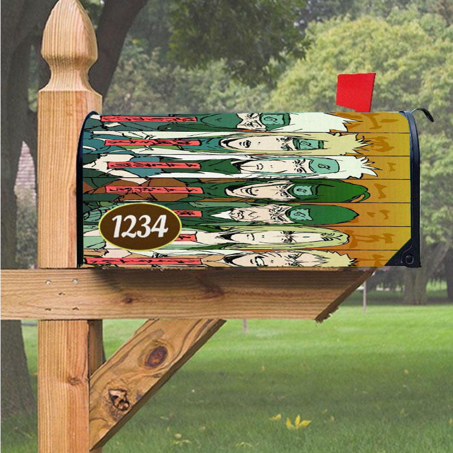 Naruto Shippuden Hokage Magnetic Mailbox Cover 18" X 21" Outdoor Decor