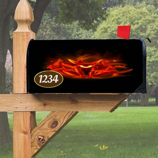 Naruto Shippuden Kyuubi Jinchuuriki Wallpapers Magnetic Mailbox Cover 18" X 21" Outdoor Decor