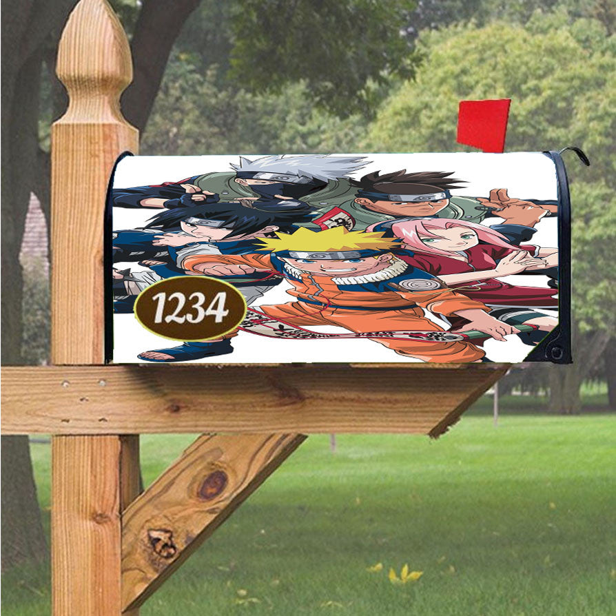Naruto Shippuden Poster Magnetic Mailbox Cover 18" X 21" Outdoor Decor