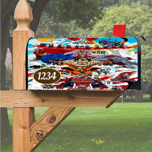 Naruto Shippuden Posters Magnetic Mailbox Cover 18" X 21" Outdoor Decor