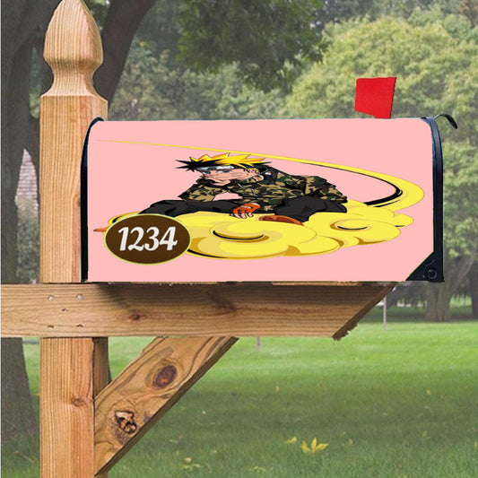 Naruto Supreme Bape Camo Flying Nimbus Magnetic Mailbox Cover 18" X 21" Outdoor Decor