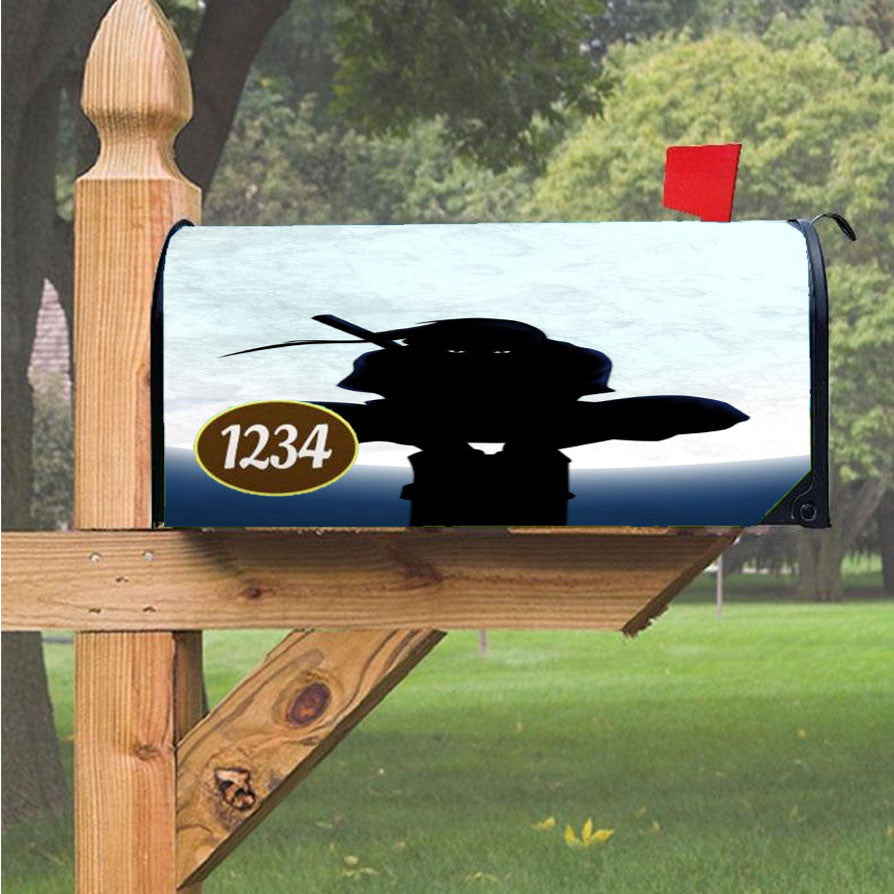 Naruto Uchiha Itachi Silhouette Magnetic Mailbox Cover 18" X 21" Outdoor Decor
