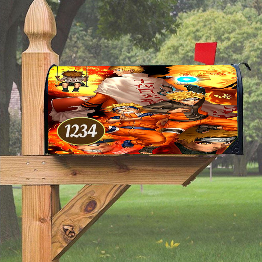 Naruto Uzumaki Of Generation Magnetic Mailbox Cover 18" X 21" Outdoor Decor