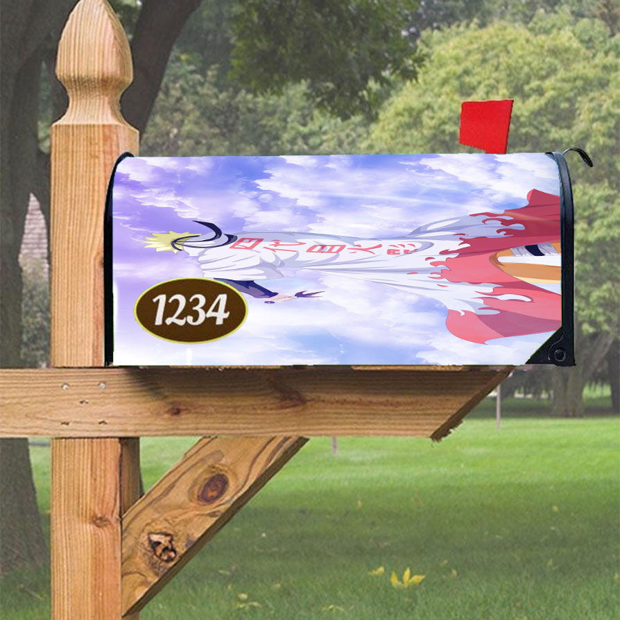 Naruto With Cloak Hokage Magnetic Mailbox Cover 18" X 21" Outdoor Decor