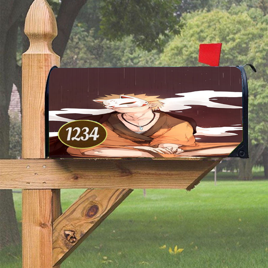 Naruto With Mask Magnetic Mailbox Cover 18" X 21" Outdoor Decor
