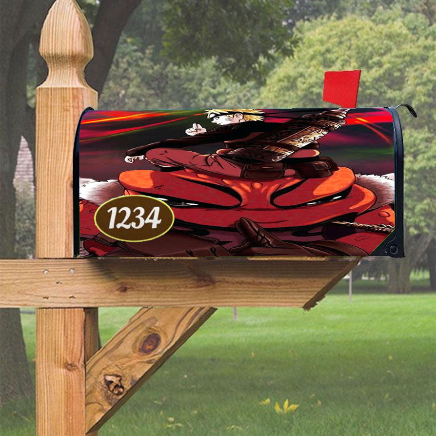 Naruto X Gamabunta Magnetic Mailbox Cover 18" X 21" Outdoor Decor