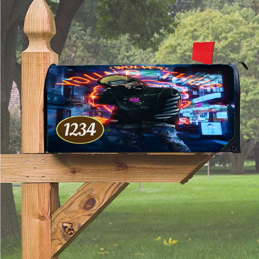 Naruto Young Thug Magnetic Mailbox Cover 18" X 21" Outdoor Decor