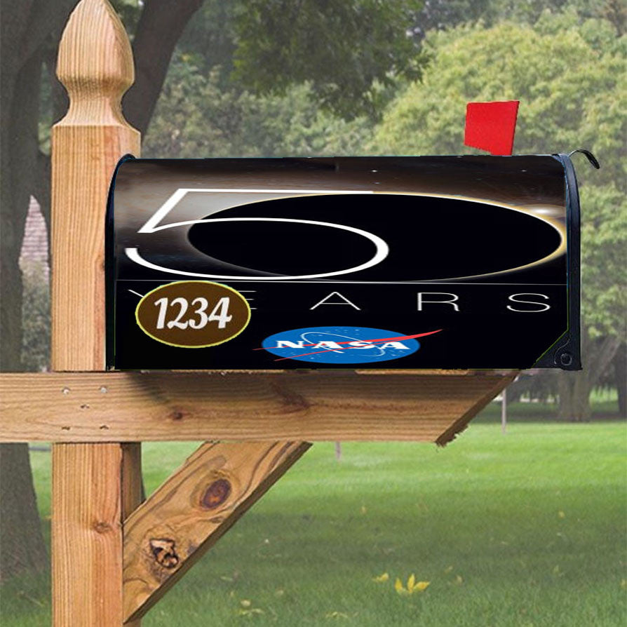 Nasa 50 Years Magnetic Mailbox Cover 18" X 21" Outdoor Decor