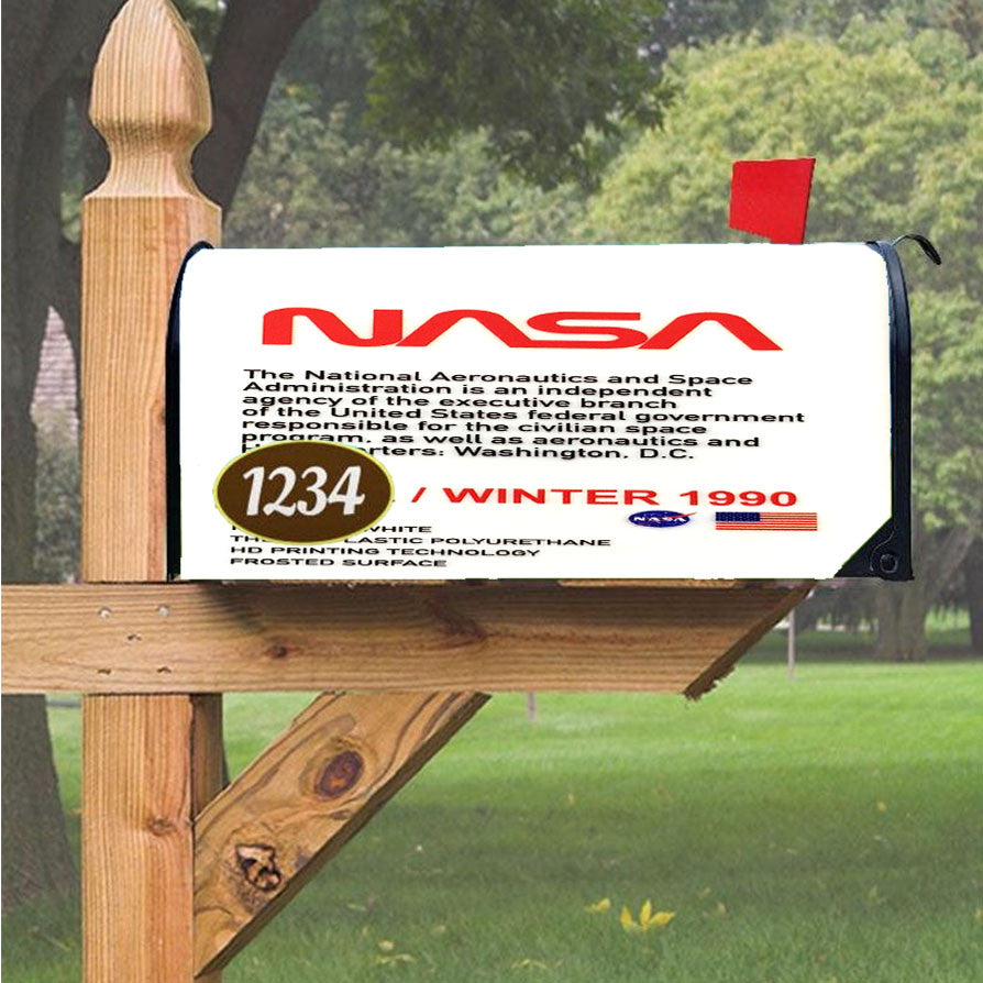 Nasa Quotes On White Magnetic Mailbox Cover 18" X 21" Outdoor Decor