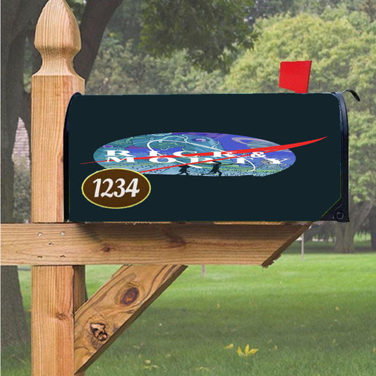 Nasa Rick And Morty Galaxy Magnetic Mailbox Cover 18" X 21" Outdoor Decor