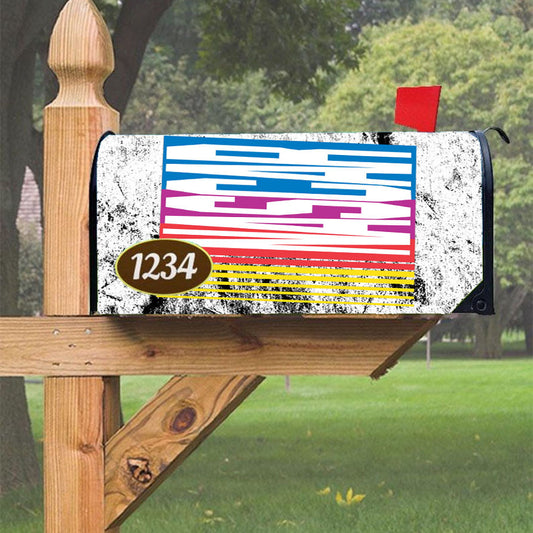 Nascar Grunge Logo Magnetic Mailbox Cover 18" X 21" Outdoor Decor