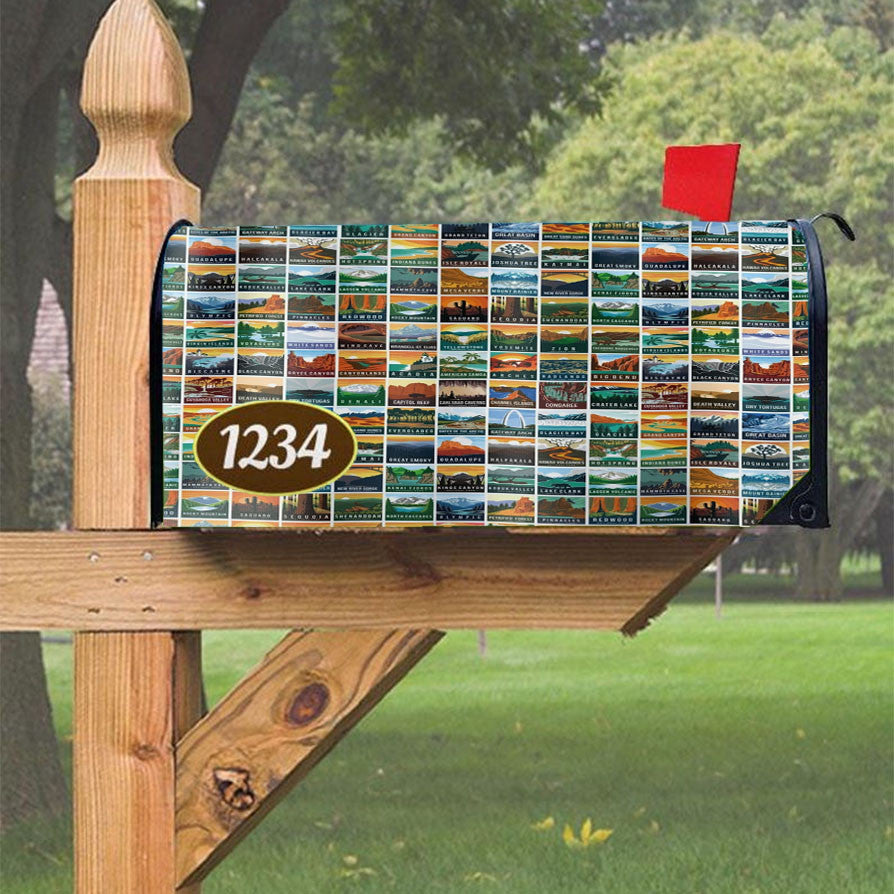 National Park Magnetic Mailbox Cover 18" X 21" Outdoor Decor