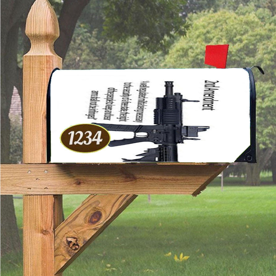 Nd Amendment Magnetic Mailbox Cover 18" X 21" Outdoor Decor