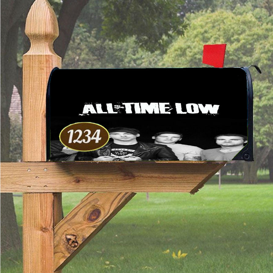 New All Time Low 00 Wallpap Magnetic Mailbox Cover 18" X 21" Outdoor Decor