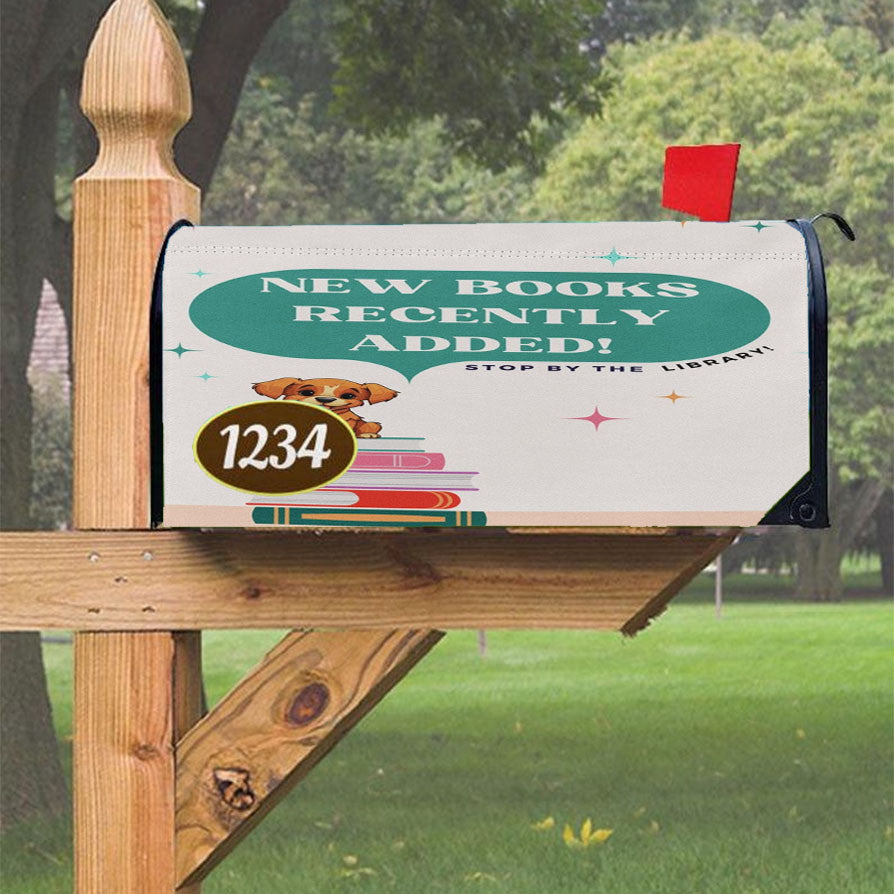 New Books Recently Added Magnetic Mailbox Cover 18" X 21" Outdoor Decor