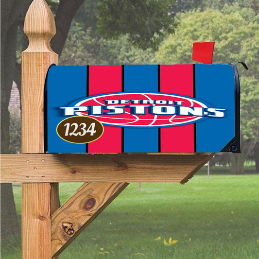 New Detroit Pistons Wallpapers Magnetic Mailbox Cover 18" X 21" Outdoor Decor