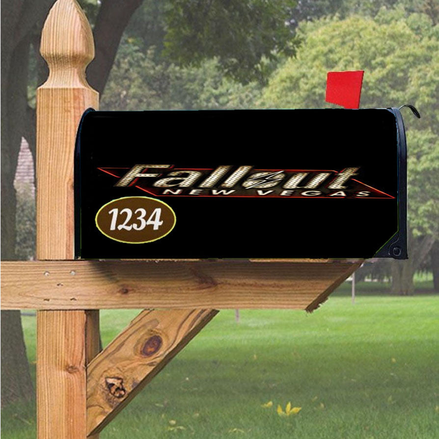 New Fallout 4 Logo Magnetic Mailbox Cover 18" X 21" Outdoor Decor