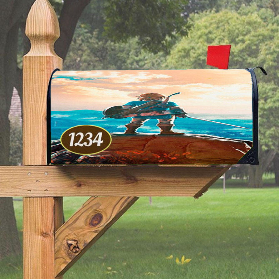 New Legend Of Zelda Magnetic Mailbox Cover 18" X 21" Outdoor Decor