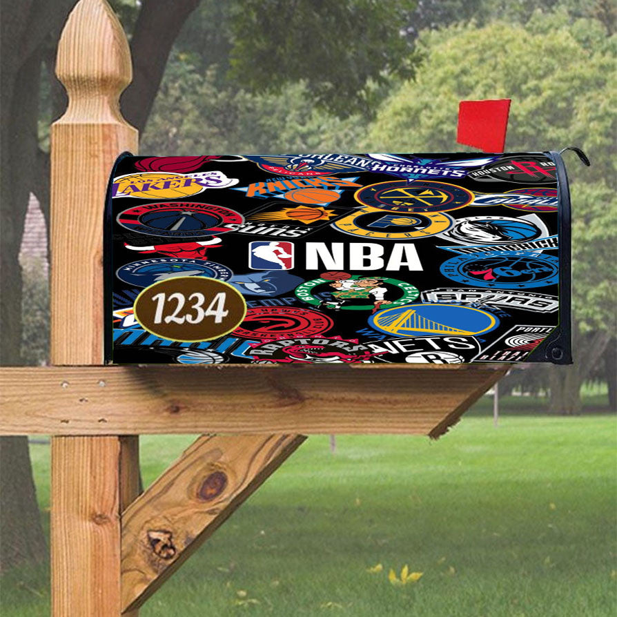 New Nba Wallpaper Magnetic Mailbox Cover 18" X 21" Outdoor Decor
