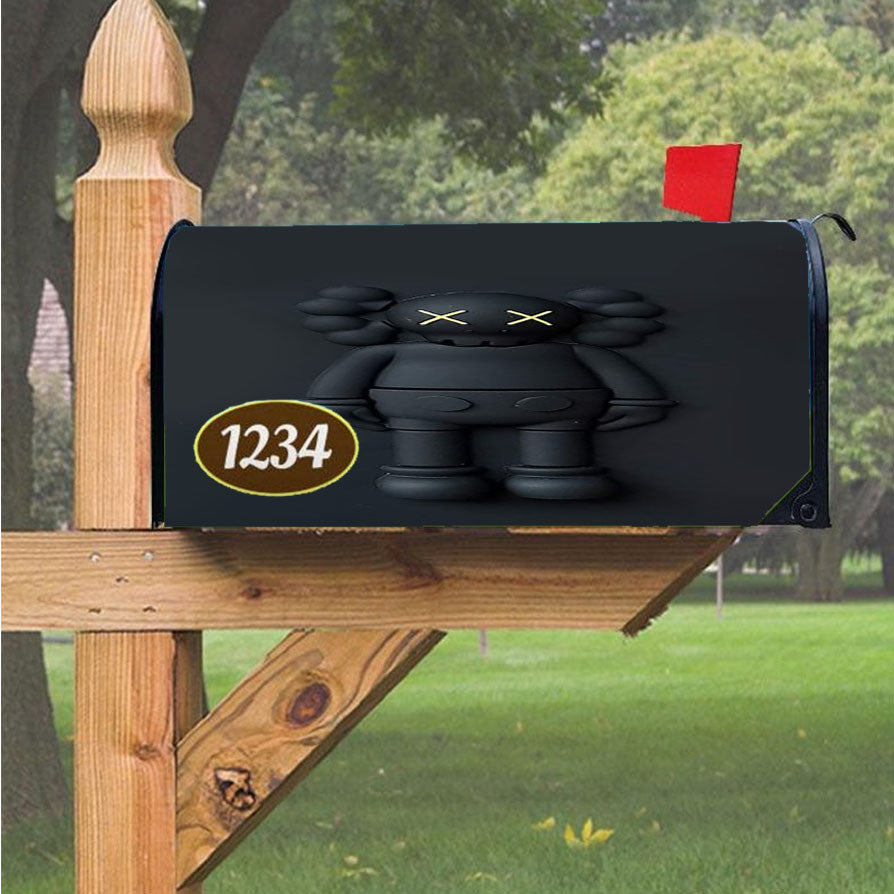 New York Kaws Magnetic Mailbox Cover 18" X 21" Outdoor Decor