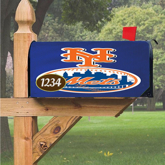 New York Mets Magnetic Mailbox Cover 18" X 21" Outdoor Decor