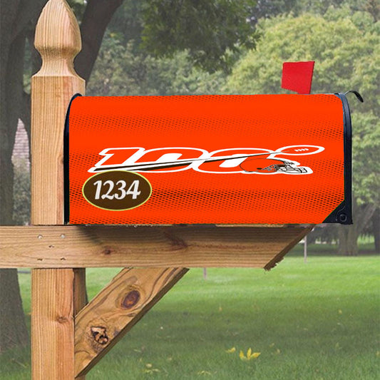 Nfl 100Th Cleveland Browns Wallpapers Magnetic Mailbox Cover 18" X 21" Outdoor Decor