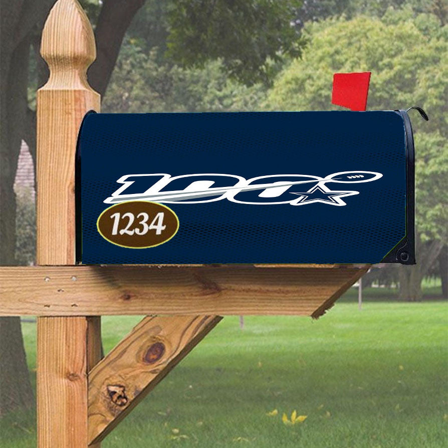 Nfl 100Th Dallas Cowboys Magnetic Mailbox Cover 18" X 21" Outdoor Decor