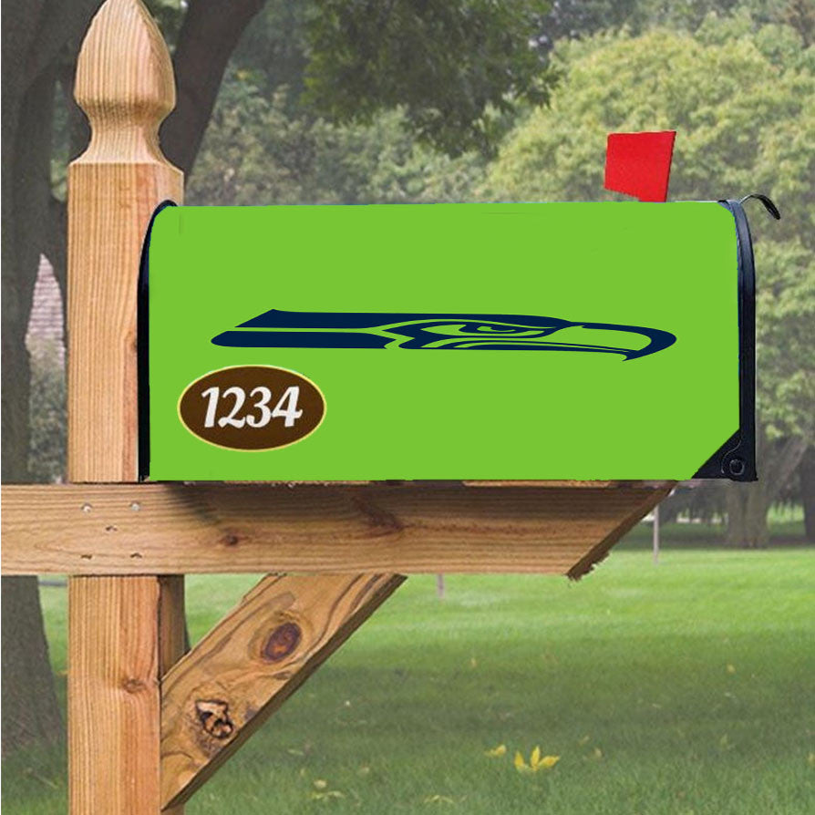 Nfl Seattle Seahawks Magnetic Mailbox Cover 18" X 21" Outdoor Decor