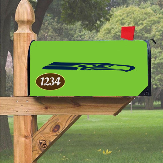 Nfl Seattle Seahawks Magnetic Mailbox Cover 18" X 21" Outdoor Decor