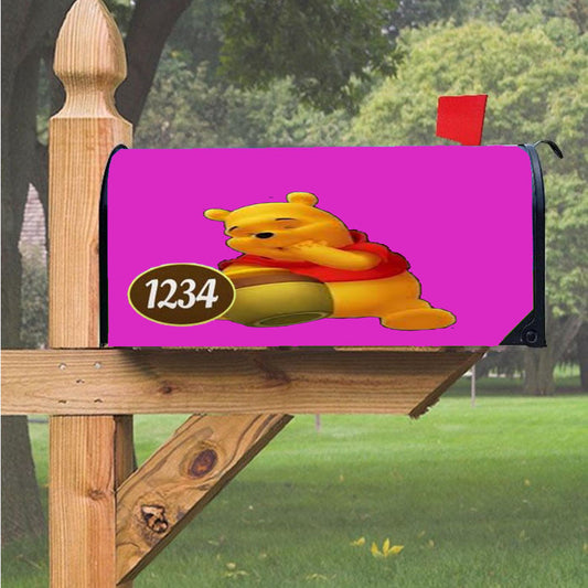 Nice Winnie The Pooh Magnetic Mailbox Cover 18" X 21" Outdoor Decor