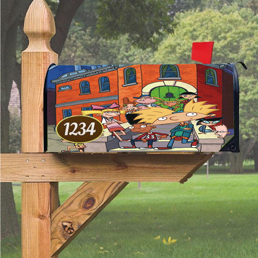 Nickelodeon Arnold And Friends Magnetic Mailbox Cover 18" X 21" Outdoor Decor