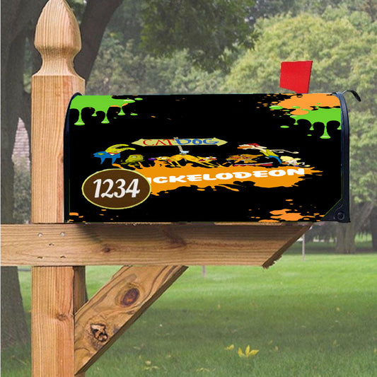 Nickelodeon Art Cat Magnetic Mailbox Cover 18" X 21" Outdoor Decor