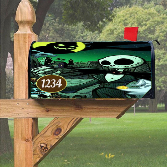 Nightmare Jack Skellington Magnetic Mailbox Cover 18" X 21" Outdoor Decor