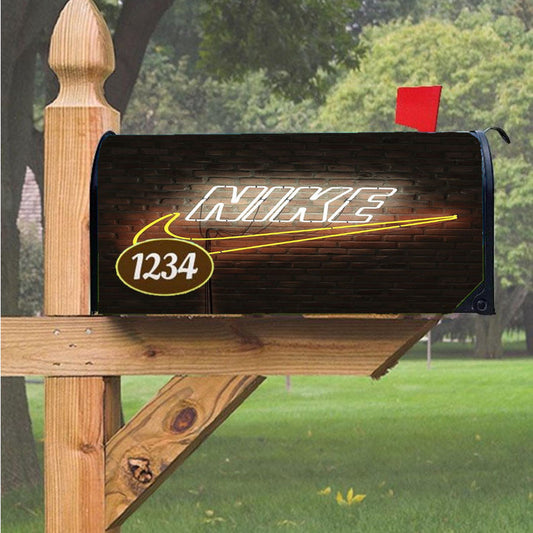 Nike 3D Art Nike 3D Art Neon Magnetic Mailbox Cover 18" X 21" Outdoor Decor