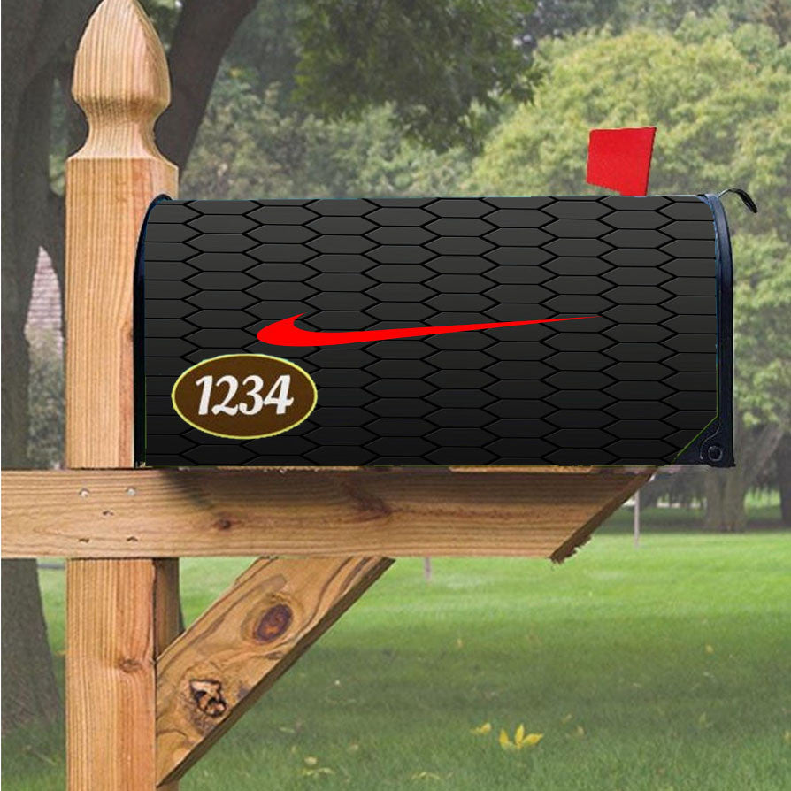 Nike Carbon Magnetic Mailbox Cover 18" X 21" Outdoor Decor