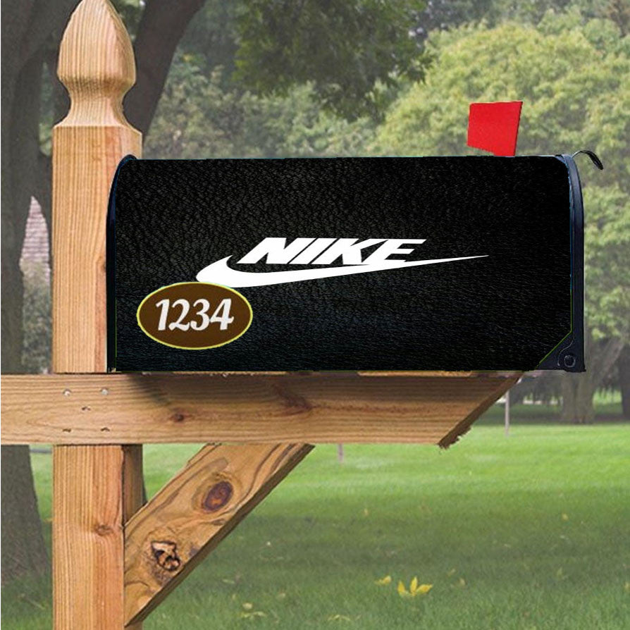 Nike Carbon Art Magnetic Mailbox Cover 18" X 21" Outdoor Decor