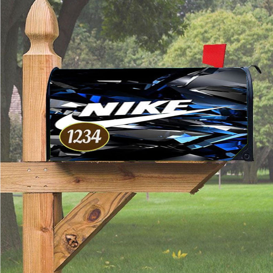 Nike Crystal Logo Magnetic Mailbox Cover 18" X 21" Outdoor Decor